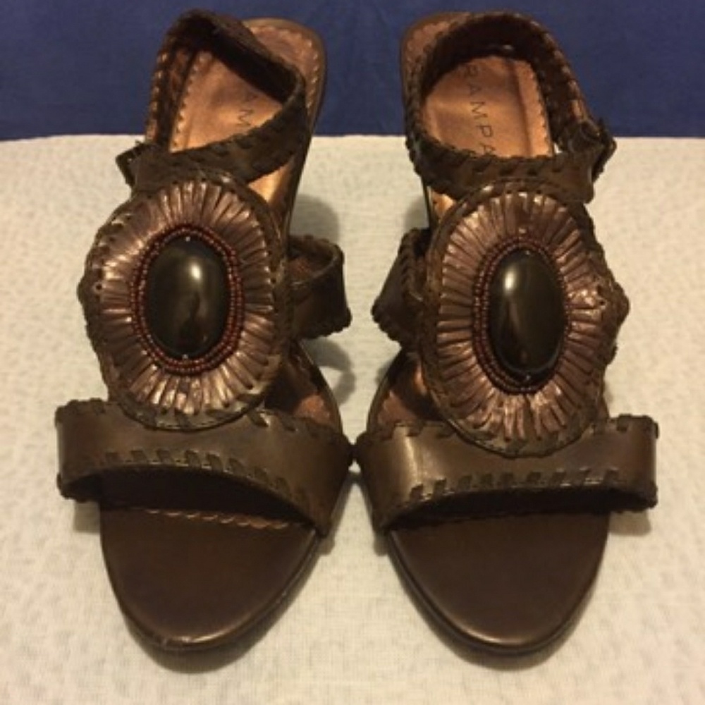 Boho Ankle Strap Heels